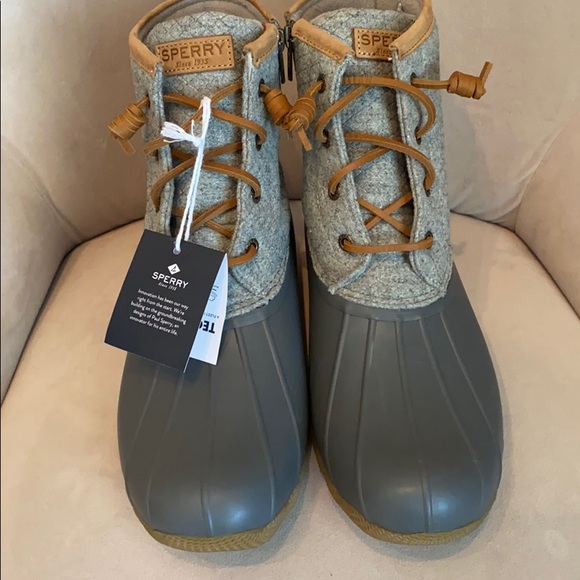 Sperry Shoes - Sperry Saltwater Wool Embossed Duck Boot